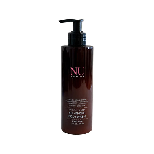 all-in-one body wash. Sulfate and paraben-free formula. Paraben, gluten, and cruelty free. Vegan